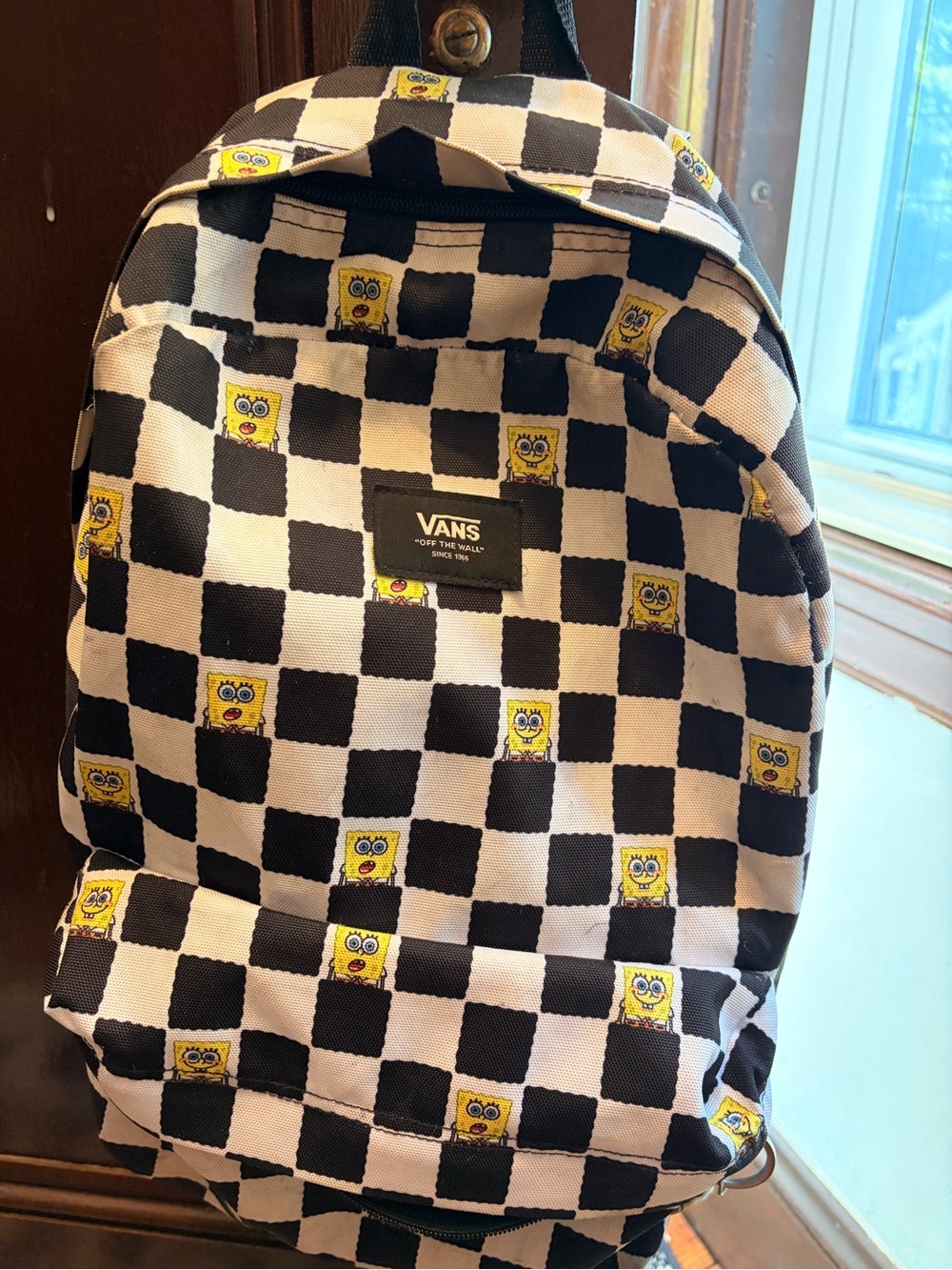 Vans Checkerboard SpongeBob Black & White Backpack Limited Edition